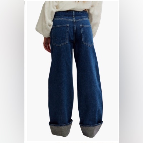 FREE PEOPLE x We The Free East Bay Cuffed Wide Leg In Concord size 27 - Picture 8 of 13